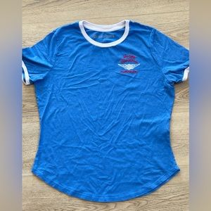 Harley-Davidson® Women's Do It Better Ringer Short Sleeve Tee - Blue -L